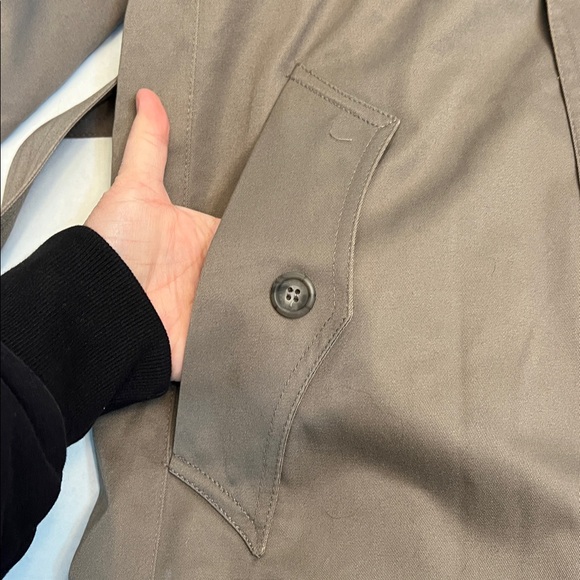 VINTAGE TOWNE LONDON FOG TRENCH WITH ZIP OUT LINING MENS 40 - Picture 6 of 16